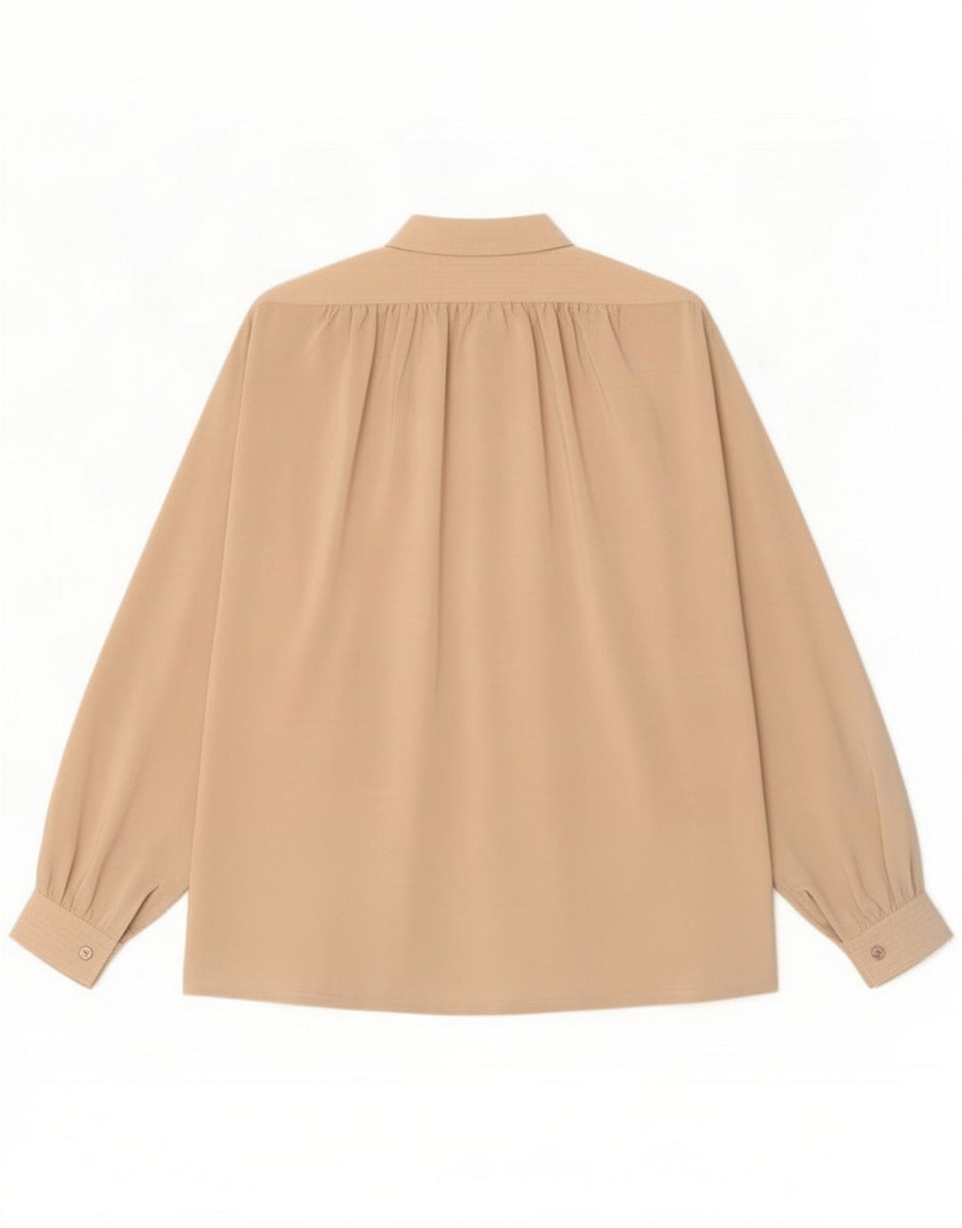 Camicetta camicia oversize da donna vintage IT 42 Poliestere beige medio