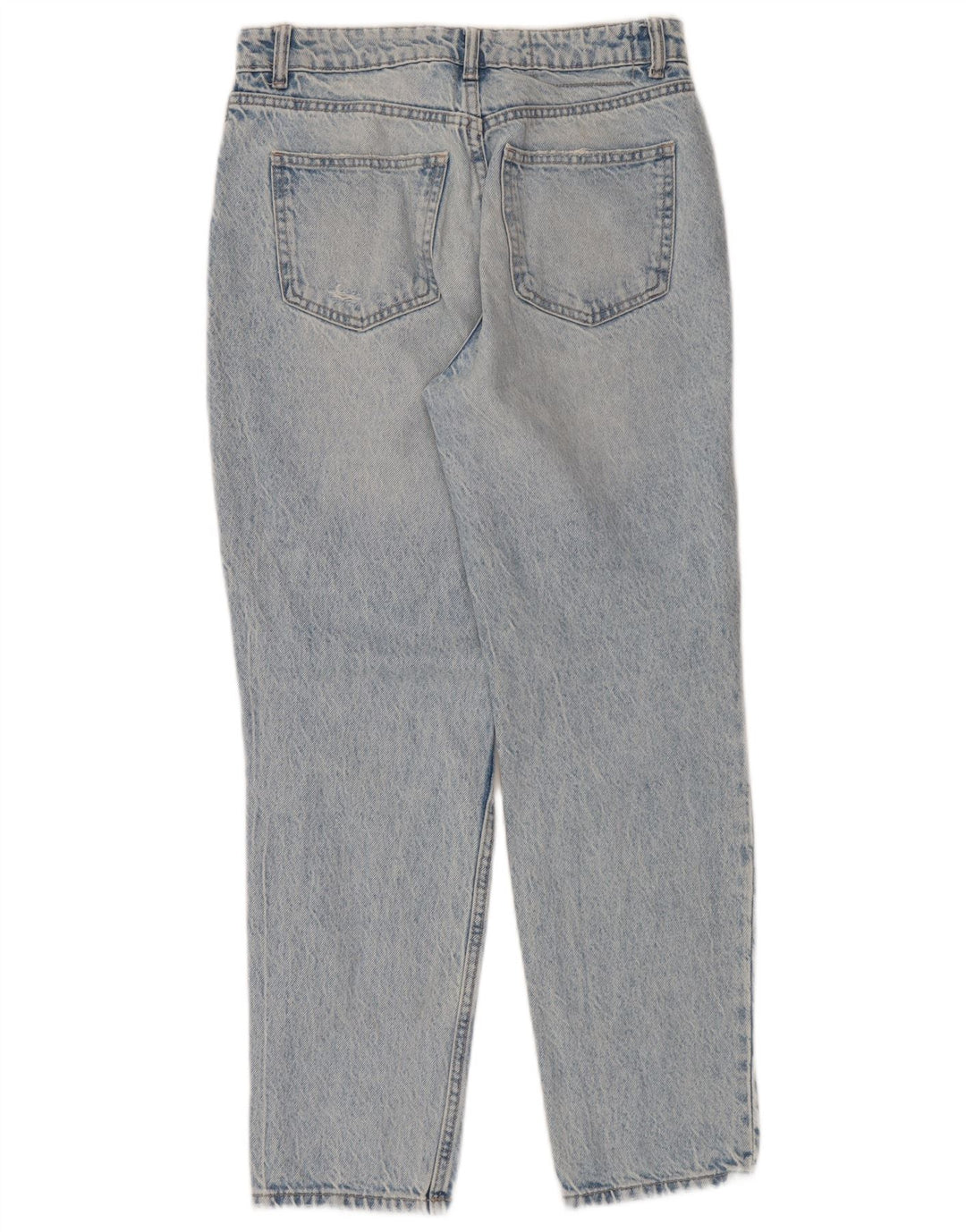 ZARA Womens Distressed Straight Jeans EU 36 XS W26 L28 Blue