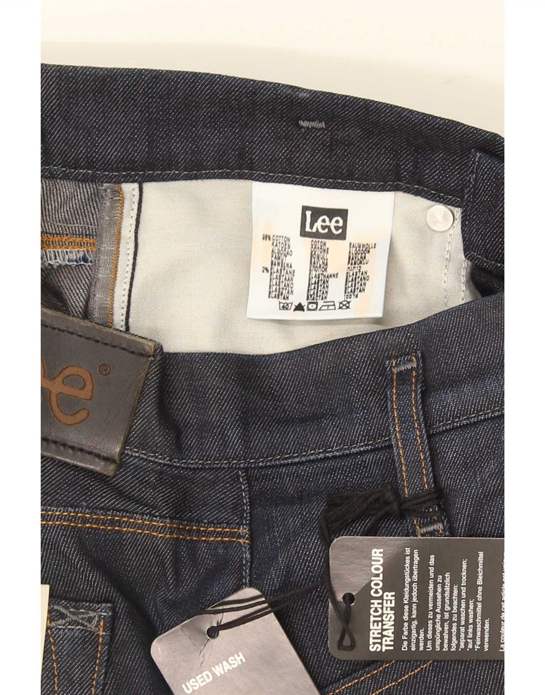 Jeans Lee Lynn Slim da donna W26 L33 cotone blu navy