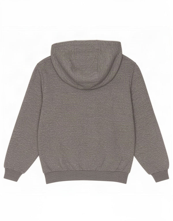 Nike Boys Graphic Hoodie Jumper 6-7 Years Grey Cotton