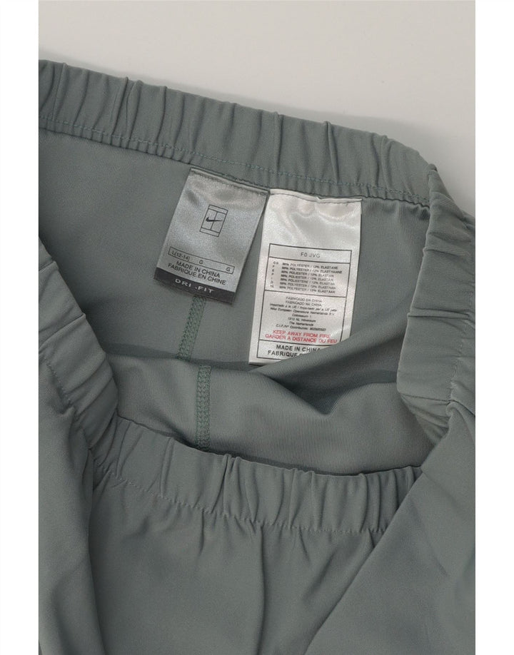 NIKE Womens Dri Fit Tennis Skirt US 12/14 Large  Grey Polyester Vintage Nike and Second-Hand Nike from Messina Hembry 