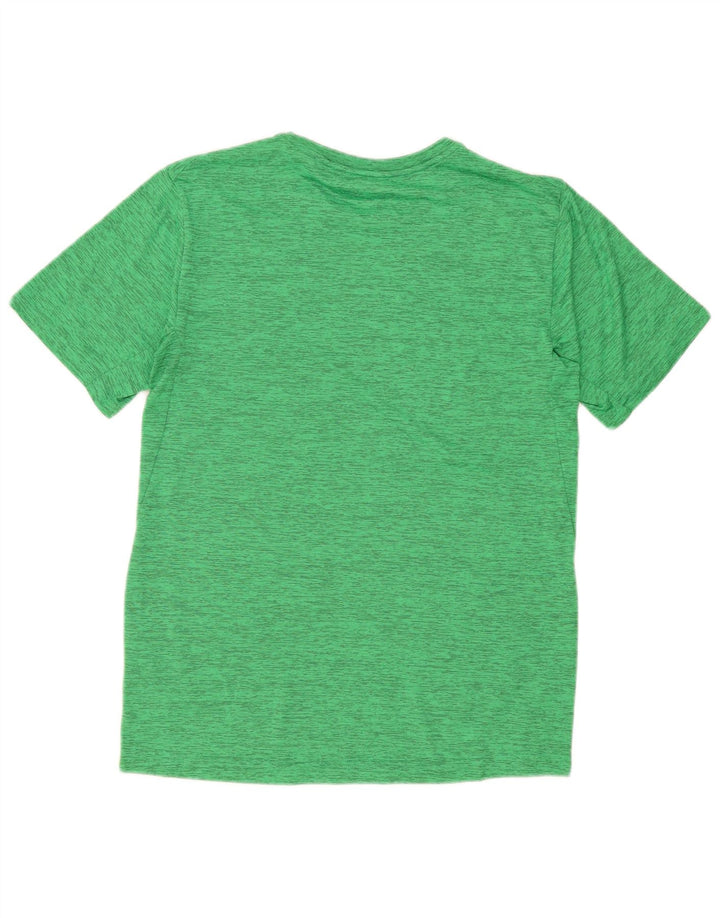T-shirt Nike Dri Fit da uomo in poliestere chiazzato verde medio