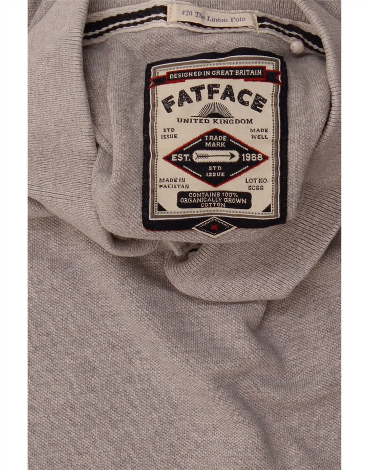 Polo da uomo FAT FACE in cotone grigio medio