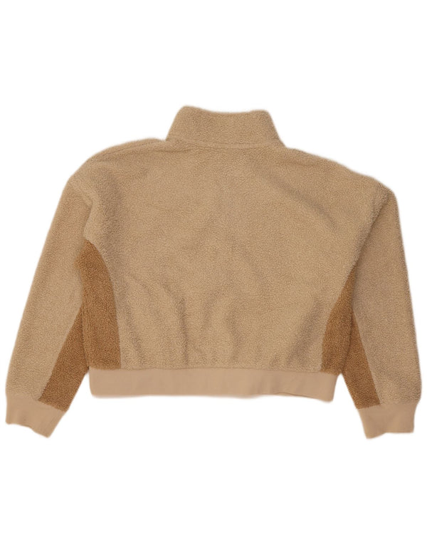 Giacca in pile oversize corta da donna Champion UK 18 XL Beige Colourblock