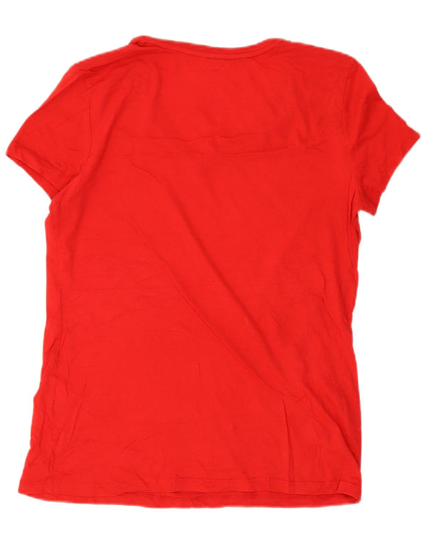 T-shirt da donna NAUTICA Top UK 14 cotone rosso medio