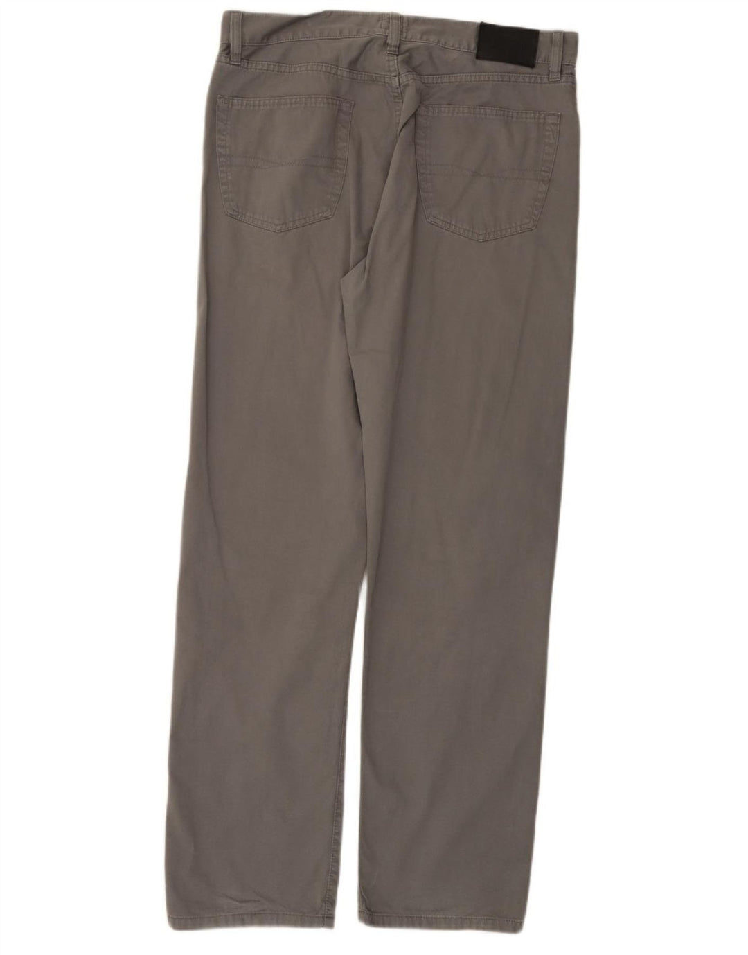 Pantaloni casual dritti da uomo HUGO BOSS Arkansas W36 L32 in cotone grigio