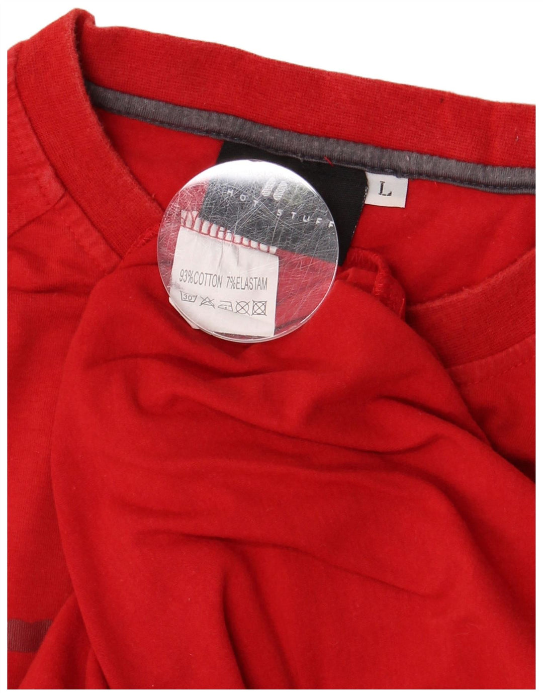 HOT STUFF T-shirt grafica da uomo grande in cotone rosso