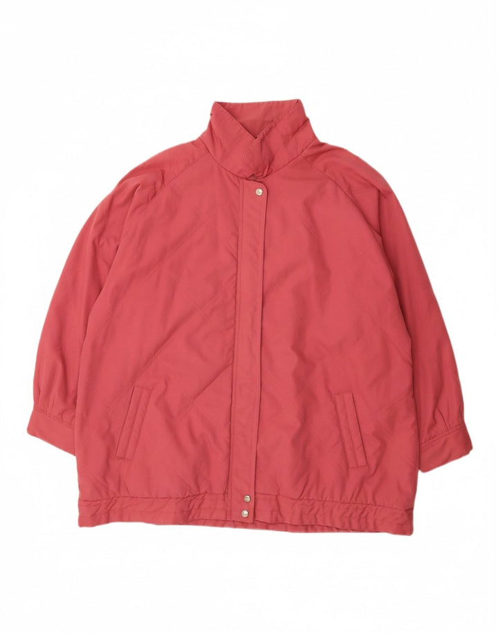 Giacca trapuntata da donna VINTAGE UK 22 3XL Poliestere rosa