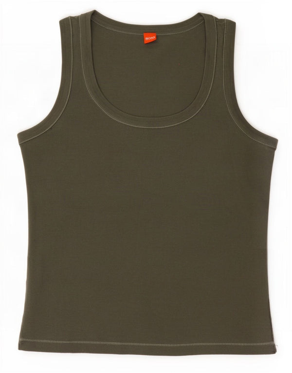 Canotta da donna Hugo Boss UK 12 medio cachi
