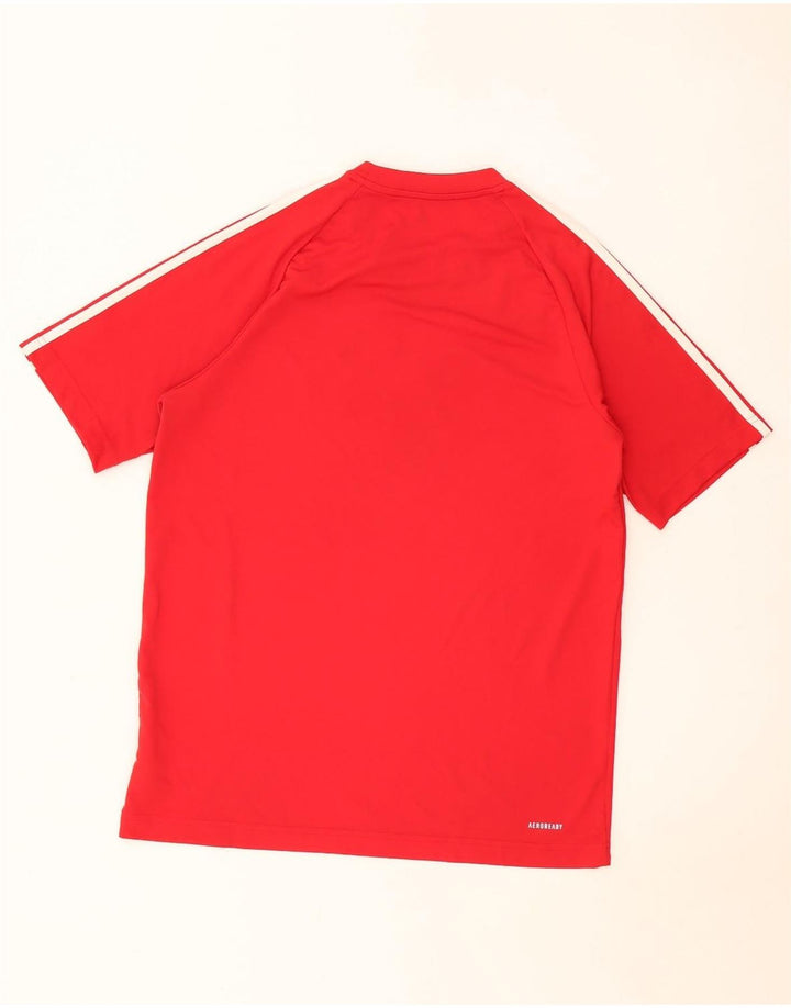 T-shirt Adidas Aeroready da uomo Top in poliestere rosso medio