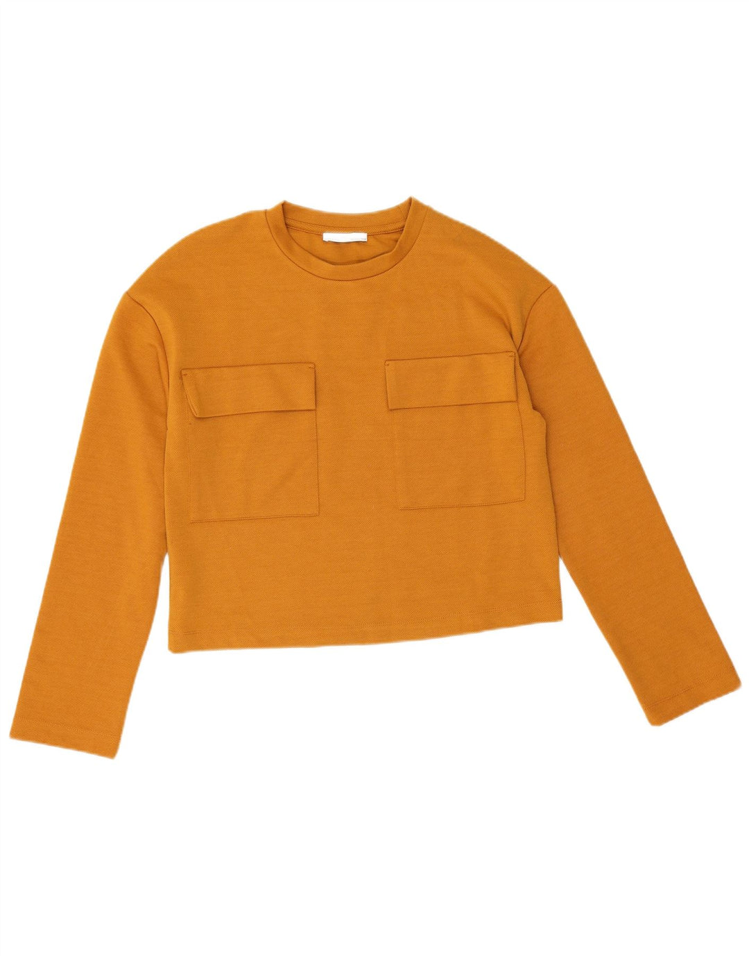 Top Zara da donna a maniche lunghe UK 10 Small arancione