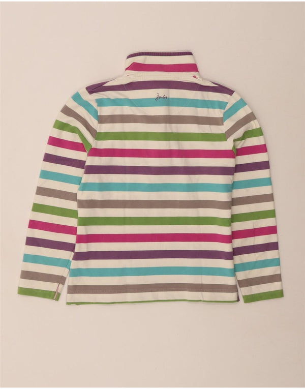 JOULES Felpa da donna Maglione UK 10 Piccola a righe multicolore
