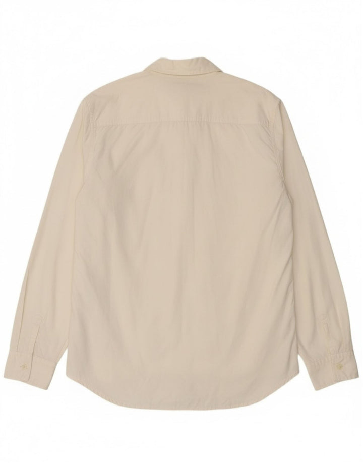 Camicia da uomo Calvin Klein XL in cotone bianco sporco