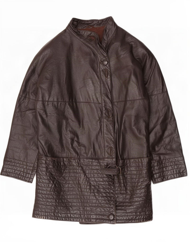 Cappotto in pelle da donna Harrods EU 40 Marrone medio