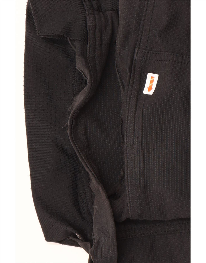 Pantaloni impermeabili dritti da donna Nike UK 8 Small W30 L30 Nero Paisley