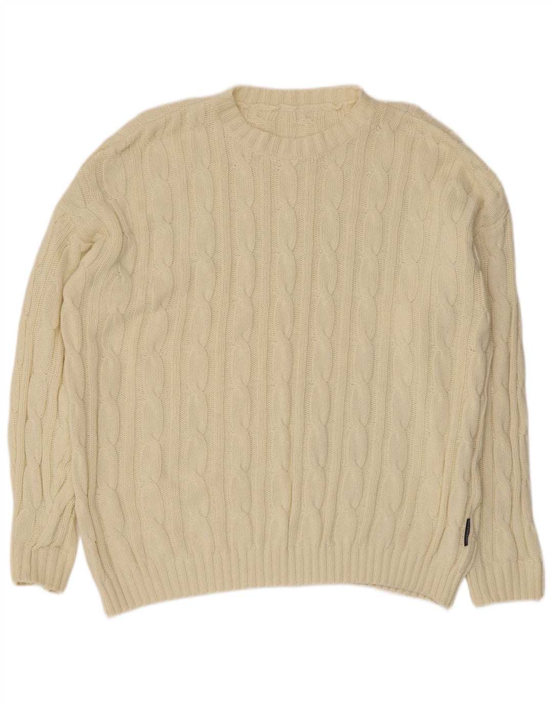 Maglione maglione girocollo da uomo vintage 2XL Beige