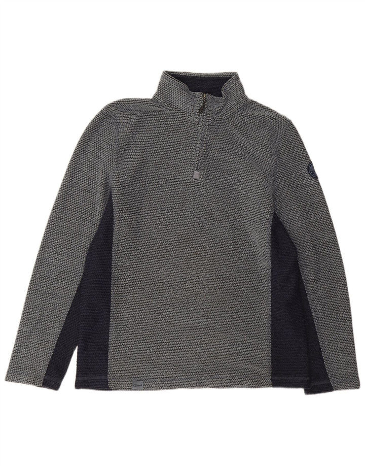 Felpa grafica da uomo Weird Fish, grande, color block blu navy