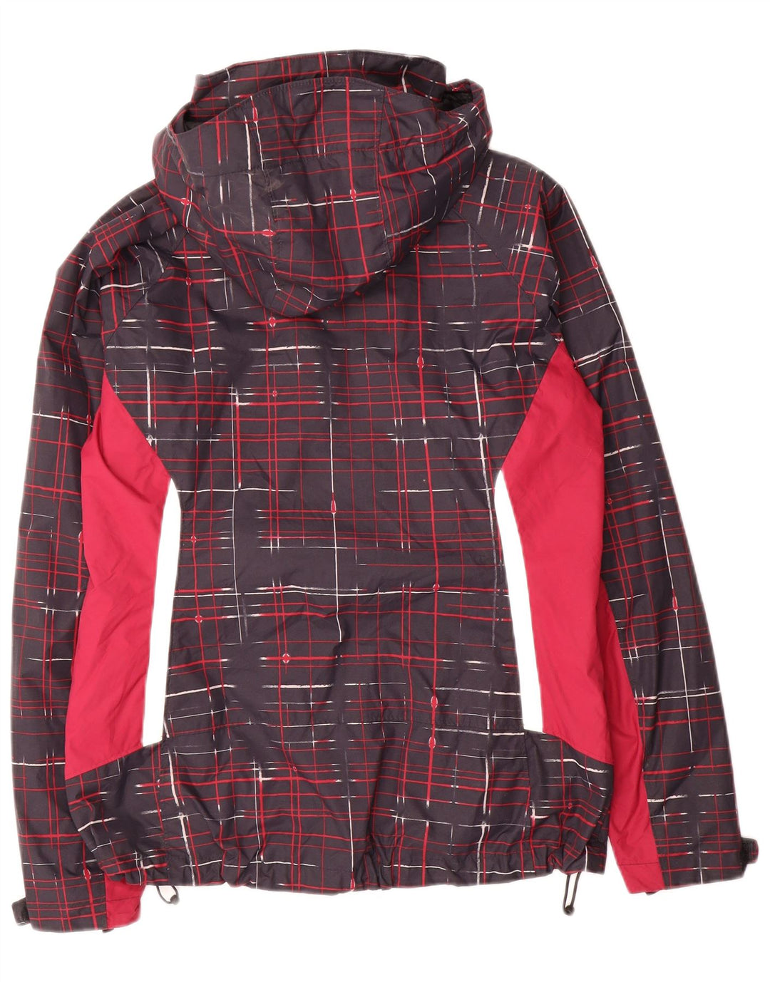 Giacca antipioggia con cappuccio Columbia Interchange da donna UK 14 Medium Black Check