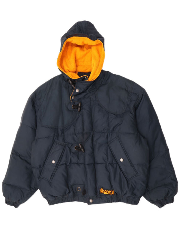 Giacca da sci con cappuccio da uomo Nordica IT 52 XL blu navy poliestere