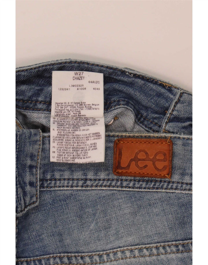 Pantaloncini di jeans cargo Chazey da donna Lee W27 piccoli in cotone blu