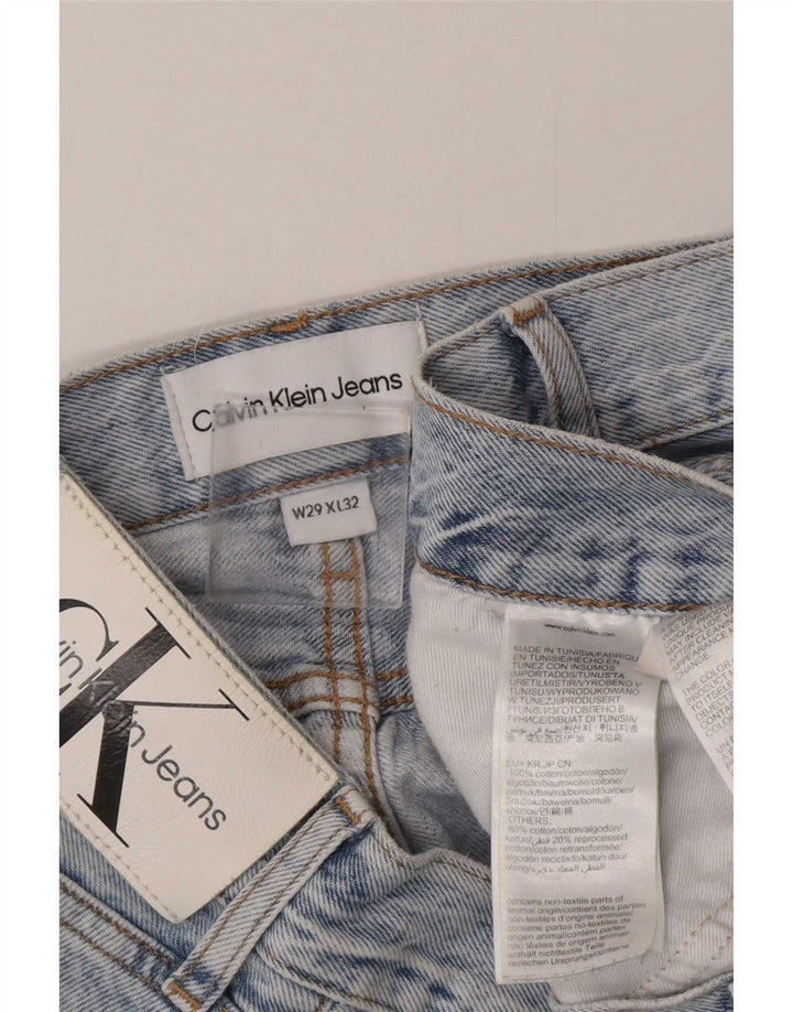 Jeans dritti da uomo Calvin Klein W29 L32 cotone blu