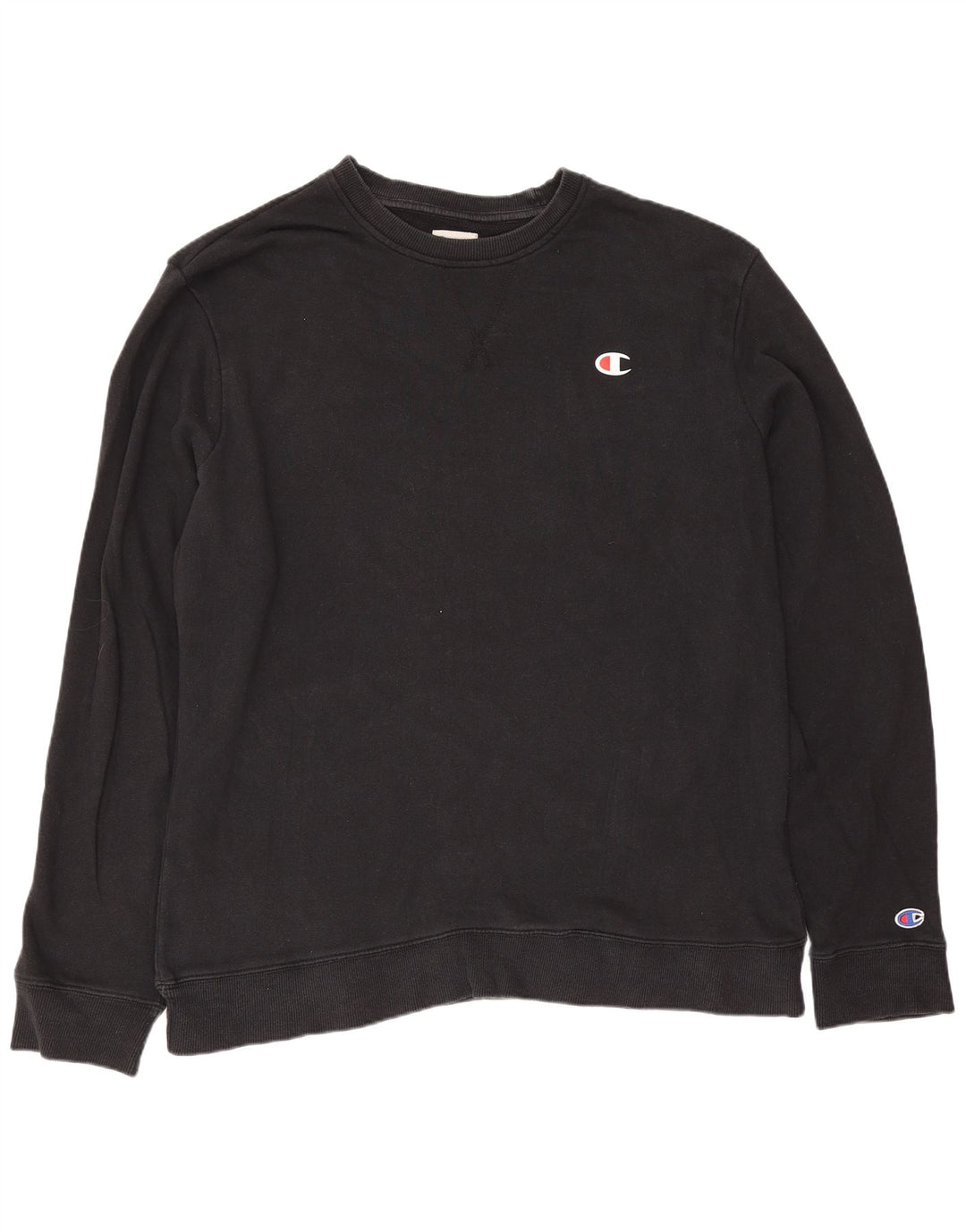 Felpa da uomo Champion Maglione grande in cotone nero