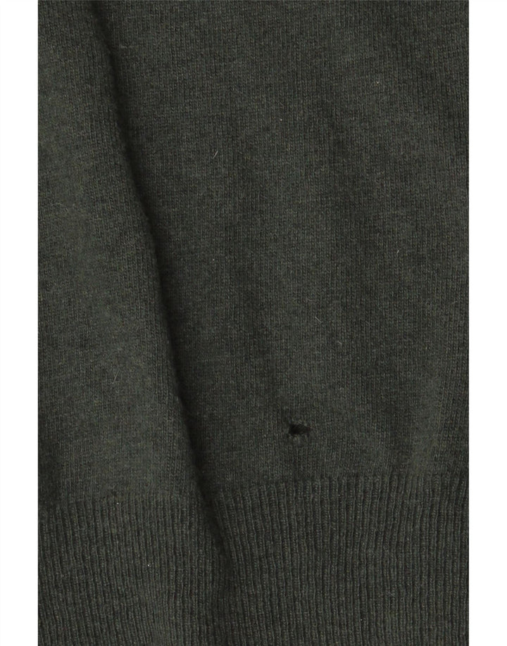 Maglione Kappa da uomo girocollo, maglione grande, lana d'agnello verde