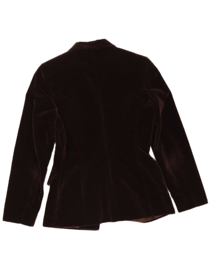 Giacca blazer in velluto a 3 bottoni da donna Lybido IT 42 cotone marrone medio