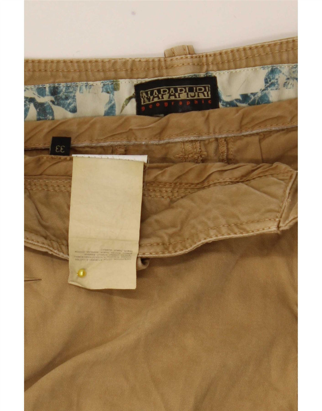 Pantaloncini cargo da uomo Napapijri W33 in cotone beige medio