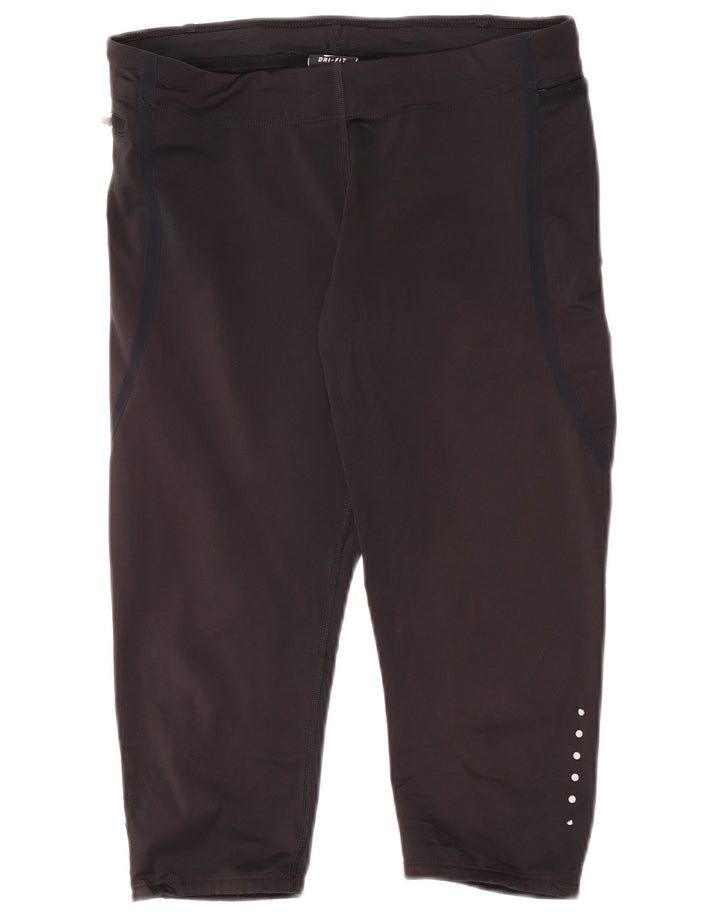 Leggings Capri da donna Nike UK 8 piccoli neri