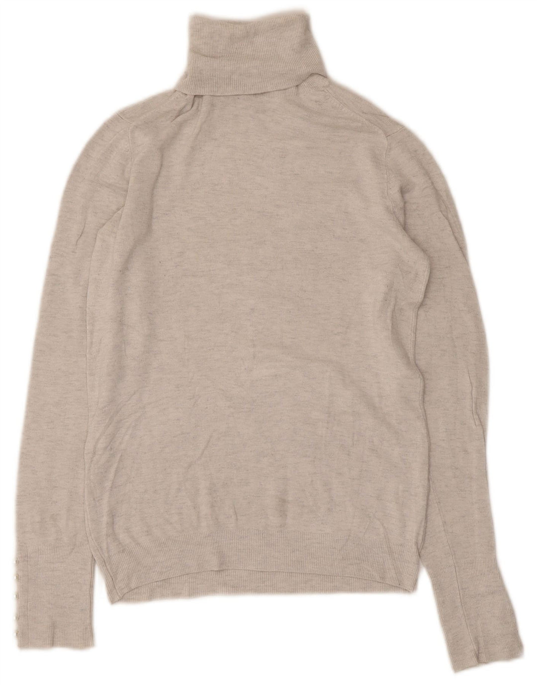 Maglione maglione collo alto da donna Zara UK 12 Grigio medio
