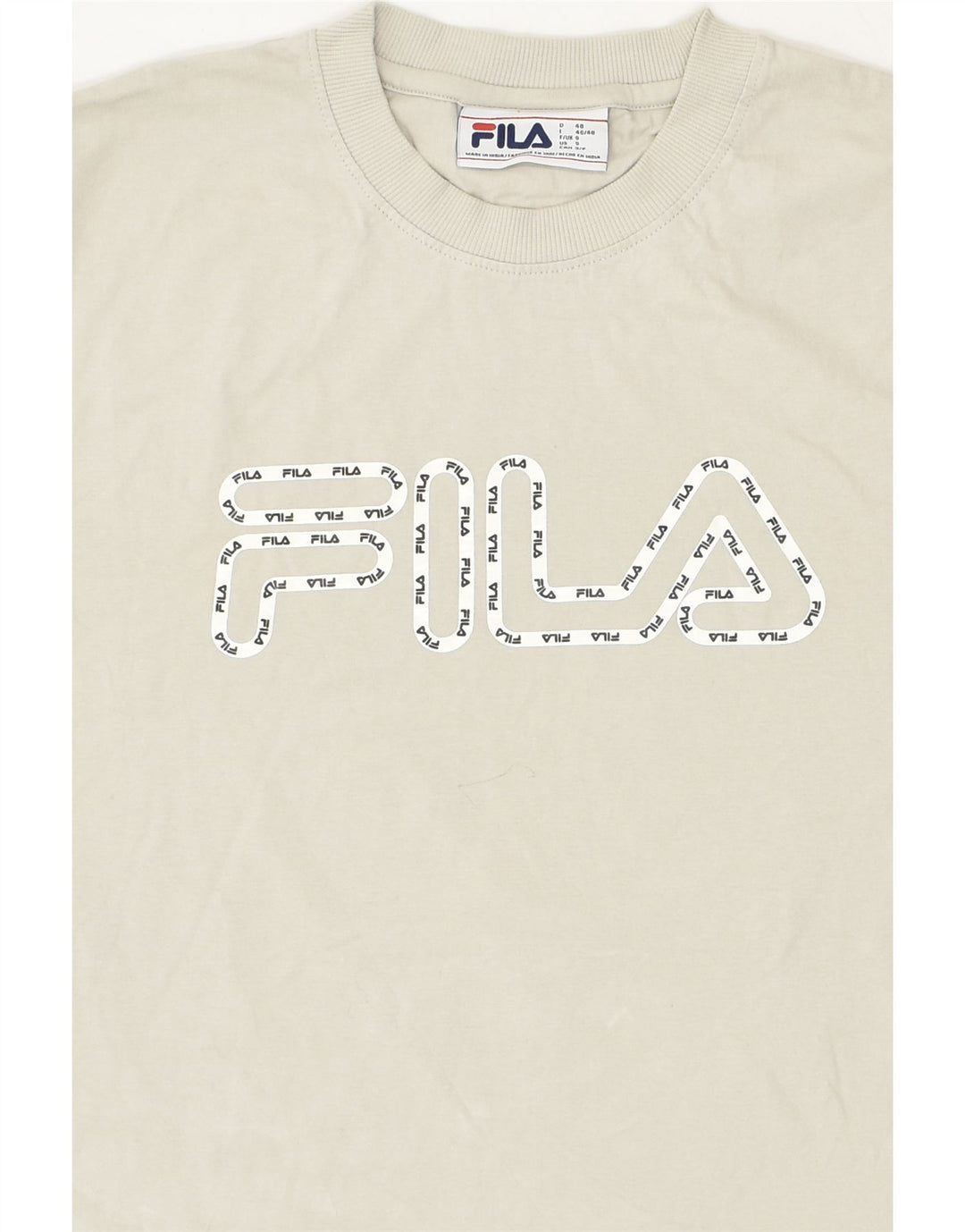 FILA Mens Graphic T-Shirt Top Small Grey Cotton | Vintage Fila | Thrift | Second-Hand Fila | Used Clothing | Messina Hembry 