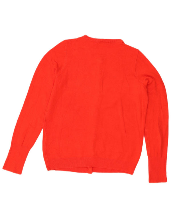 Maglione cardigan da donna Zara UK 12 viscosa rossa media