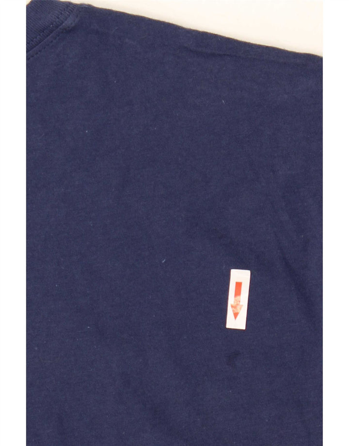 T-shirt grafica da uomo Nike Top in cotone blu navy medio