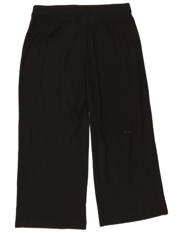 Pantaloni corti da donna Marks & Spencer UK 18 XL W36 L26 Viscosa nera