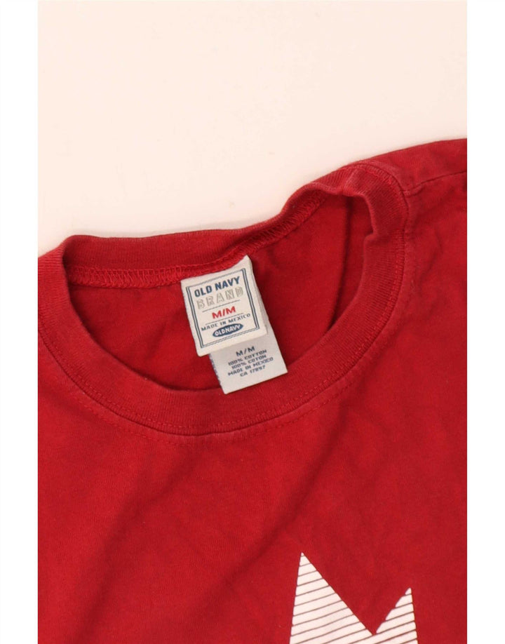 T-shirt grafica da uomo Old Navy Top in cotone rosso medio