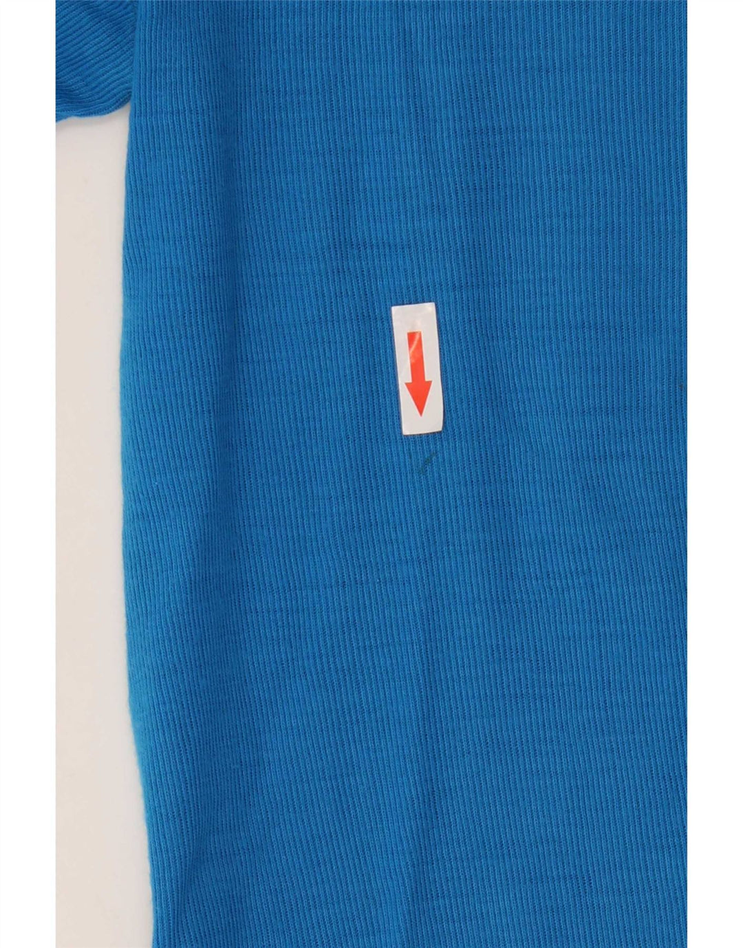 Polo da rugby grafica vintage da uomo a maniche lunghe blu medio