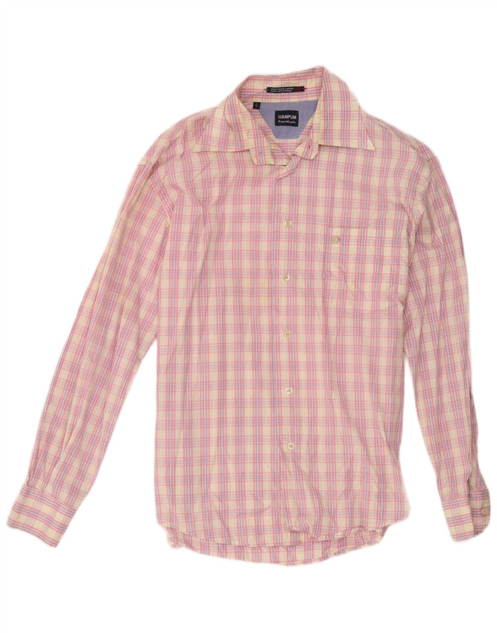 Camicia da uomo Wampum a quadri rosa grandi
