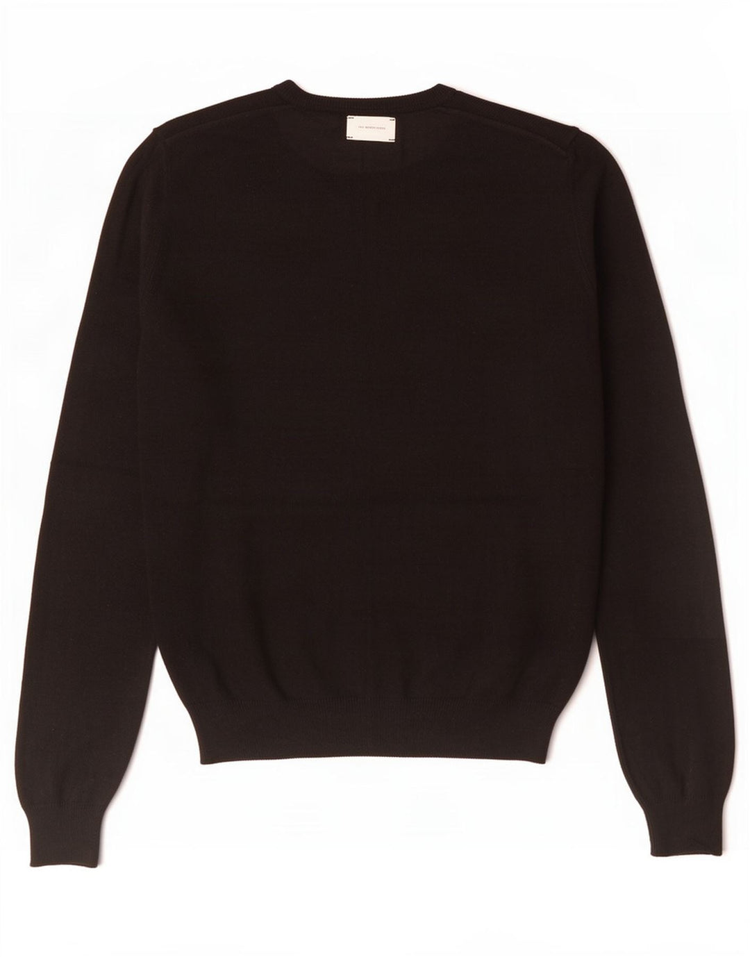 Maglione Zara da uomo girocollo piccolo in viscosa nera
