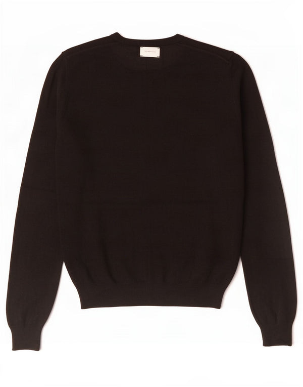 Maglione Zara da uomo girocollo piccolo in viscosa nera