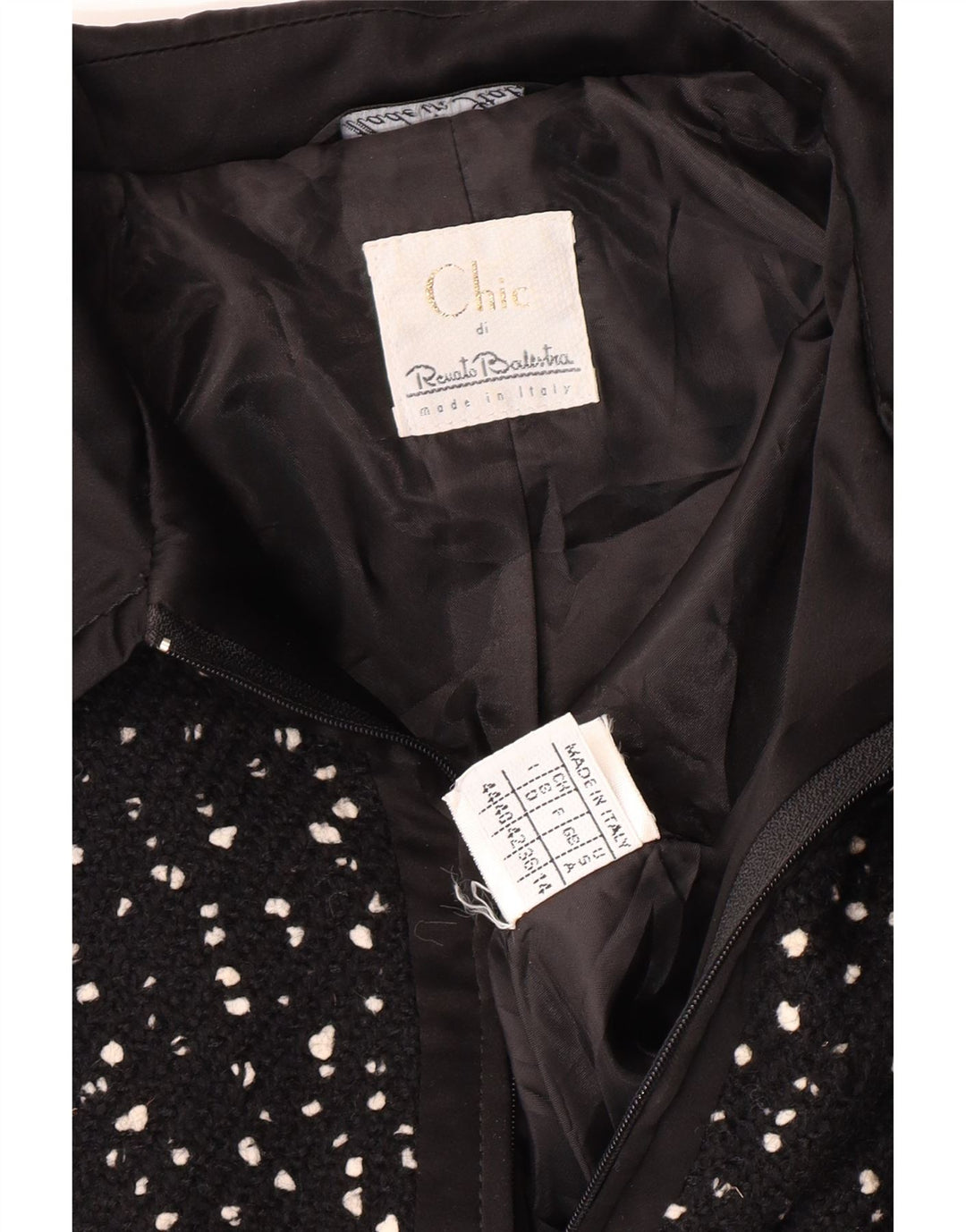 Giacca Bolero Donna RENATO BALESTRA IT 44 Medio Nero Lana Macchiata