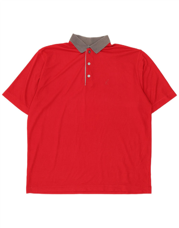 Polo da uomo AUSTRALIAN L'ALPINA IT 56 XL Rosso Colourblock