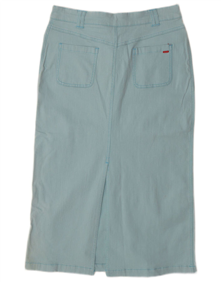 PACO Womens Denim Skirt Large W32 Blue Cotton