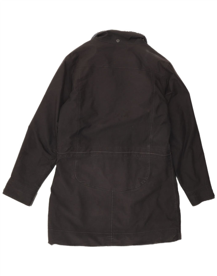 Cappotto giacca a vento da donna Jack Wolfskin UK 12/14 poliestere nero medio