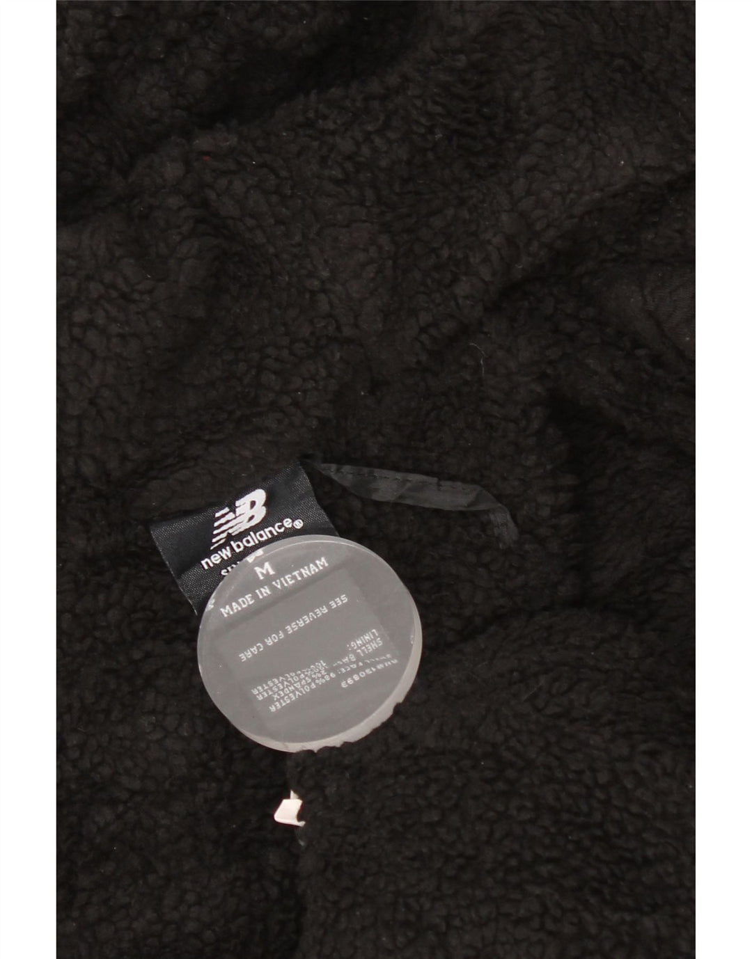 Maglione con cappuccio e zip Sherpa da uomo New Balance poliestere nero medio