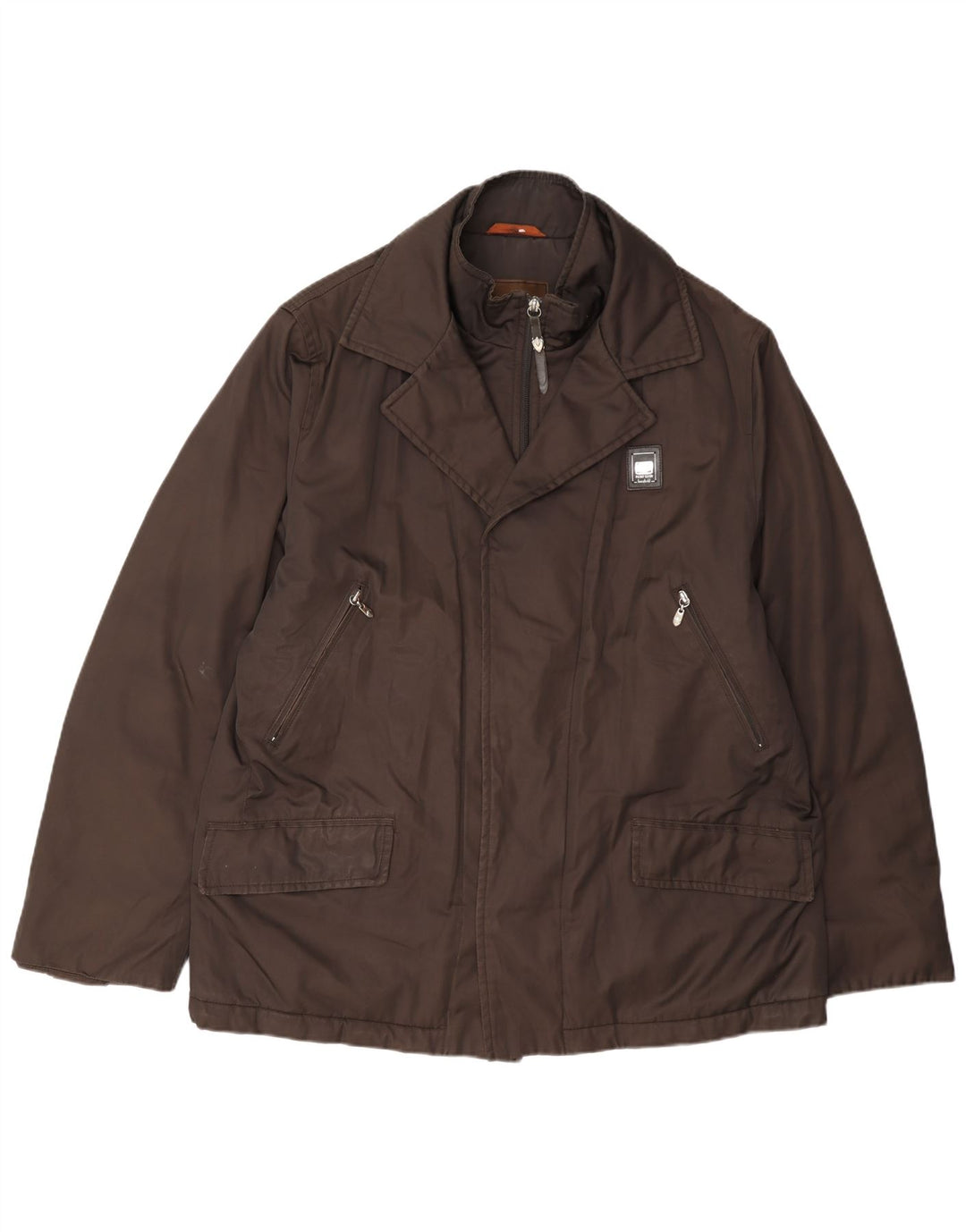 Piero Guidi Giacca a vento da uomo UK 44 2XL Marrone Poliestere