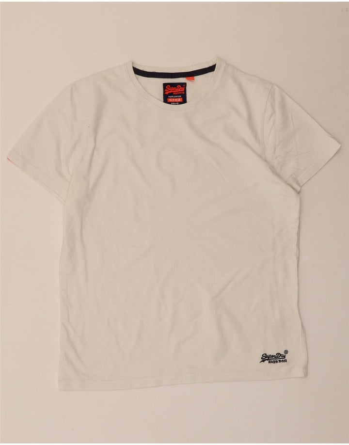 T-shirt da uomo Superdry Top grande in cotone bianco
