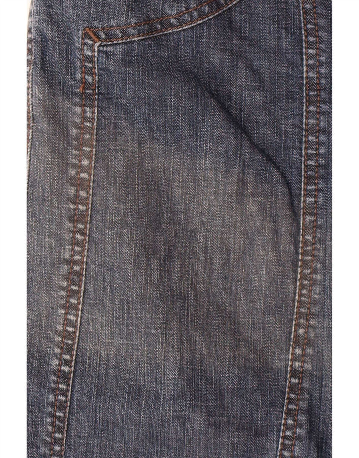Pantaloncini di jeans Bermuda da donna Jeckerson W27 piccoli in cotone blu