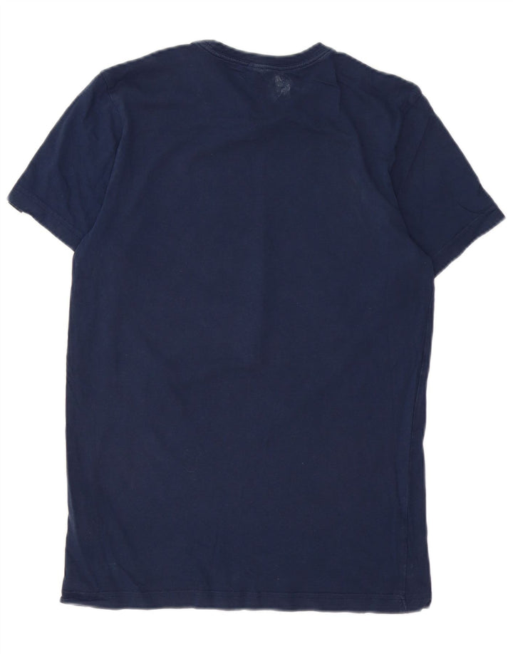 T-shirt grafica da uomo ADIDAS Top Small in cotone blu navy