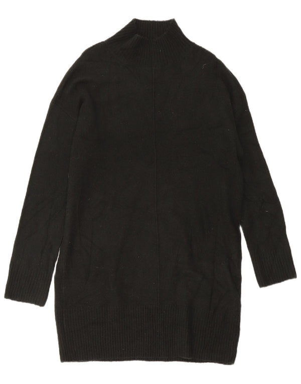 Abito maglione oversize a maniche lunghe da donna Oasis UK 14 Acrilico nero medio